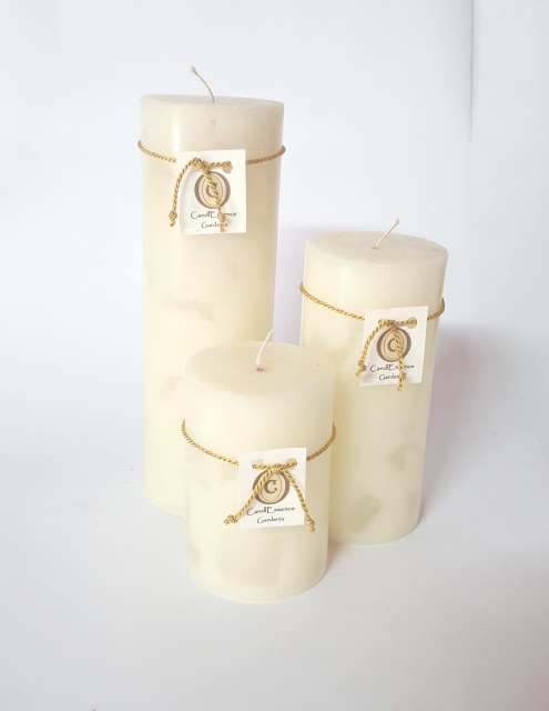 Extremely long burning scented pillar candles